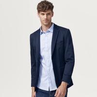 F七匹狼休闲西服青年男士时尚商务休闲单西品牌男装外套102(深蓝)