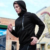 七匹狼卫衣秋季青年男士时尚休闲户外运动立领连帽针织开襟卫衣