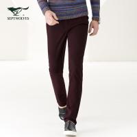 七匹狼男装休闲裤2018商务时尚百搭裤子男青年休闲修身长裤