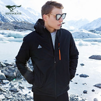 七匹狼运动户外棉服男士秋冬时尚厚棉茄克男运动棉服潮