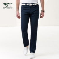 七匹狼休闲裤时尚男士百搭修身五袋裤长裤正品男裤