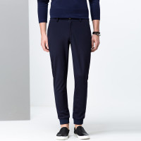 七匹狼休闲裤时尚男时尚修身针织长裤子4082588