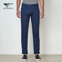 【专柜同款】七匹狼休闲裤男士合体斜袋长裤休闲裤男士裤子