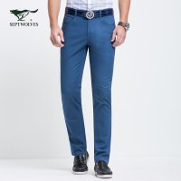 七匹狼休闲裤夏季男士时尚百搭休闲长裤男装正品4082985F