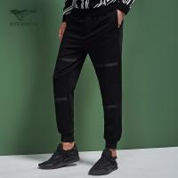 七匹狼旗下圣沃斯系列秋季 青年男士时尚休闲微弹修身休闲裤