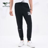 七匹狼旗下圣沃斯系列2018年新款时尚运动裤中低腰休闲长裤裤子_2