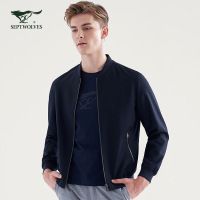 七匹狼夹克青年男士棒球领时尚商务休闲茄克外套男装2019春季
