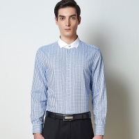 七匹狼衬衫男短袖夏季薄款纯棉男士衬衣商务休闲职业装寸衫上衣服