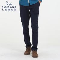 SW1960七匹狼针织裤2018秋季时尚修身微弹男士休闲运动裤学生时尚