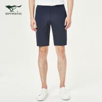 七匹狼短裤男2019夏季休闲裤男士宽松五分裤子男装潮流短裤