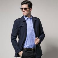 七匹狼风衣男士2019秋冬季新款中长款外套男装休闲薄款潮流防晒服