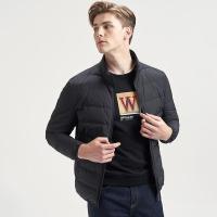 七匹狼羽绒服男士2019新款青年休闲立领短款秋冬轻薄保暖外套男装