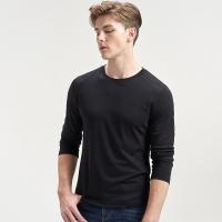 七匹狼长袖T恤男士新款纯棉宽松潮圆领打底衫韩版春秋衣男装正品