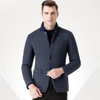 七匹狼羽绒服男士冬季保暖商务休闲中长款立领外套101(藏青)165/84A/M_1