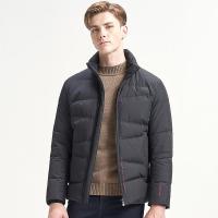 七匹狼羽绒服男短款2019秋冬新款白鸭绒青年棒球领休闲外套潮加厚