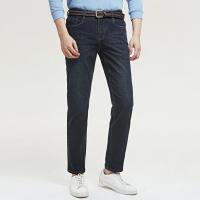 七匹狼牛仔裤青年男士时尚商务休闲宽松直筒潮流2019秋季新款男装