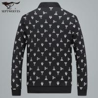 七匹狼夹克外套男中青年男士时尚商务立领茄克休闲男装外套春秋款_1