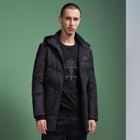 七匹狼旗下圣沃斯系列外套17冬季青年男士时尚羽绒外套