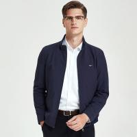 七匹狼夹克 男装2019年秋季男士休闲商务立领锦纶立领茄克