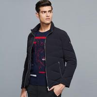 七匹狼羽绒服冬装商务休闲立领白鸭绒轻薄短款羽绒服男修身