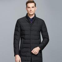 【3折价379】七匹狼羽绒服男士冬季商务休闲纯色白鹅绒保暖外套001