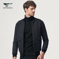 七匹狼夹克男士中青年外套2019秋季新款休闲百搭潮韩版茄克衫男装