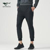 七匹狼针织裤秋季青年男士运动时尚休闲长裤舒适男装