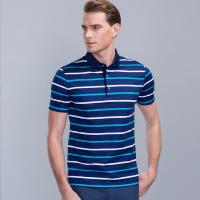 七匹狼短袖T恤夏季男士POLO衫翻领桑蚕丝