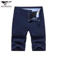 七匹狼男士休闲短裤 夏季男商务品牌直筒五分裤男装薄款裤子