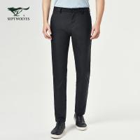 七匹狼休闲裤2019春季男士时尚商务休闲修身微弹长裤子