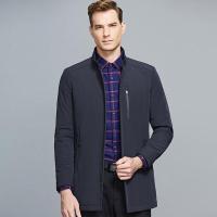 七匹狼风衣男士中长款外套韩版帅气潮流春秋立领休闲商务纯色青年