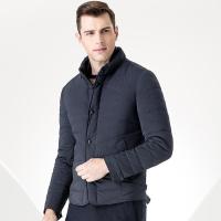 七匹狼立领休闲男士轻薄羽绒服款保暖爸爸装_1