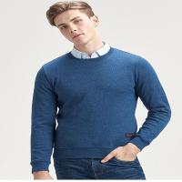 七匹狼卫衣男士秋季新款花纱圆领长袖上衣男装 102(深蓝)