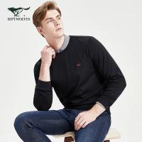 七匹狼卫衣男士2019秋季新款青年宽松圆领套头外套男装春秋潮上衣