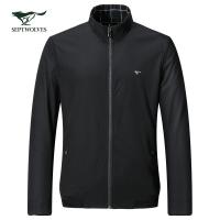 七匹狼夹克男士2020春季新款中青年商务休闲外套男装韩版秋装上衣