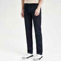 七匹狼牛仔裤男士2019秋冬季款小脚裤加绒休闲男裤裤子