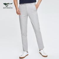 七匹狼休闲裤男士2020春季新款时尚商务百搭直筒裤长裤潮裤子男裤