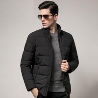七匹狼羽绒服 男装短装薄羽绒服白鸭绒立领休闲外套男装