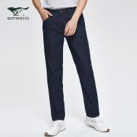 七匹狼牛仔裤男士2020春季新款中青年休闲百搭男裤简约裤子秋装潮
