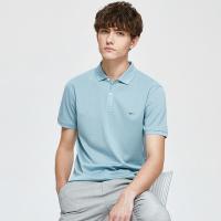 七匹狼短袖T恤男士2020春夏季新款中青年翻领纯色休闲POLO衫男装