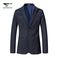 七匹狼休闲西服 男士2020外套中青年长袖上衣夹克男装