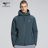 A七匹狼男士户外运动休闲连帽夹克20秋耐磨防撕裂防风防泼水