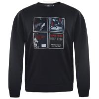 七匹男装商场正品春秋冬新狼文化圆领针织休闲服卫衣