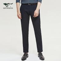 Septwolves七匹狼2019秋季直筒长裤男士中年休闲裤
