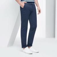 【商场同款】七匹狼休闲裤中青年时尚潮流男士修身斜袋休闲长裤205(绿)37A