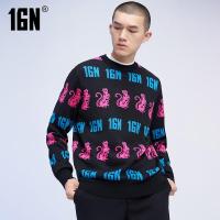 16N男装官方16EME NORD男士休闲时尚潮流款套头衫宽松帅气上衣