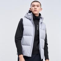 【四级防水】七匹狼羽绒服男士2020冬季时尚运动连帽多袋机能白鸭绒羽绒马甲