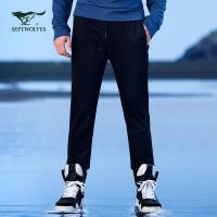 七匹狼户外运动针织休闲裤子男士青少年休闲潮流时尚春季新款长裤