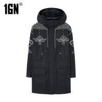七匹狼旗下16N官方16EMENORD男休闲时尚潮流中长款大衣休闲青春流行外套_435