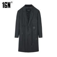 七匹狼旗下16N官方16EME NORD男士休闲时尚潮流款上衣风衣宽松流行风衣外套